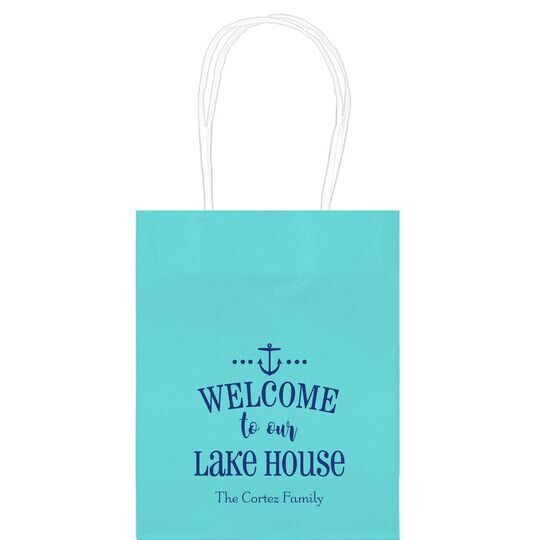 Welcome to Our Lake House Mini Twisted Handled Bags